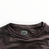 Sweat-shirt Secondstore C.P. Company marron à col rond avec manches raglan et étiquette de marque au col