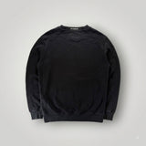 Sweat-shirt noir Secondstore C.P. COMPANY en coton avec col rond et logo discret au niveau de la nuque
