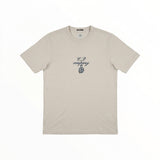 T-shirt Secondstore C.P. Company beige en coton mercerisé avec logo brodé sur la poitrine