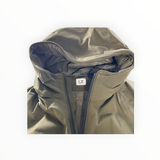 Veste à capuche kaki Secondstore C.P. Company en tissu technique Pro-Tek avec fermeture zippée et rembourrage isolant