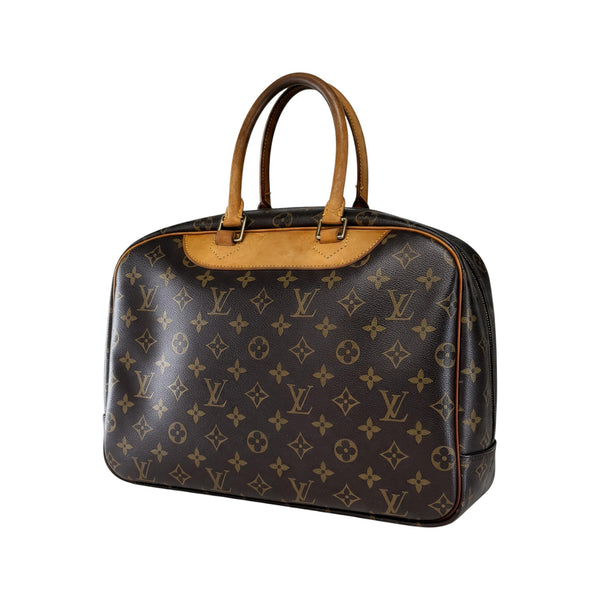 Sac Secondstore Louis Vuitton Deauville en toile Monogram, vue de trois quarts