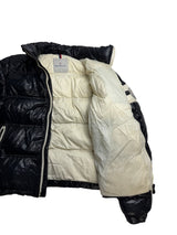 Doudoune Moncler noire gros logo