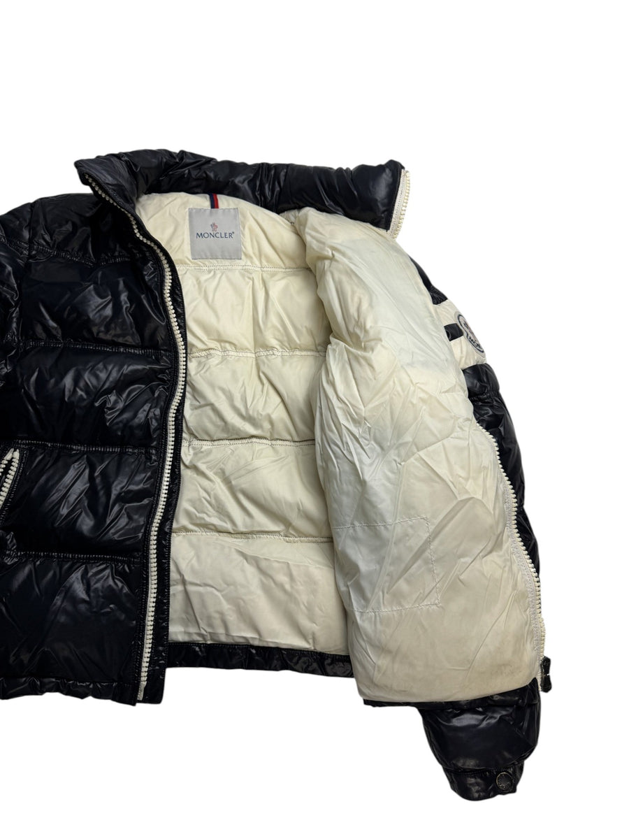 Doudoune Moncler noire gros logo