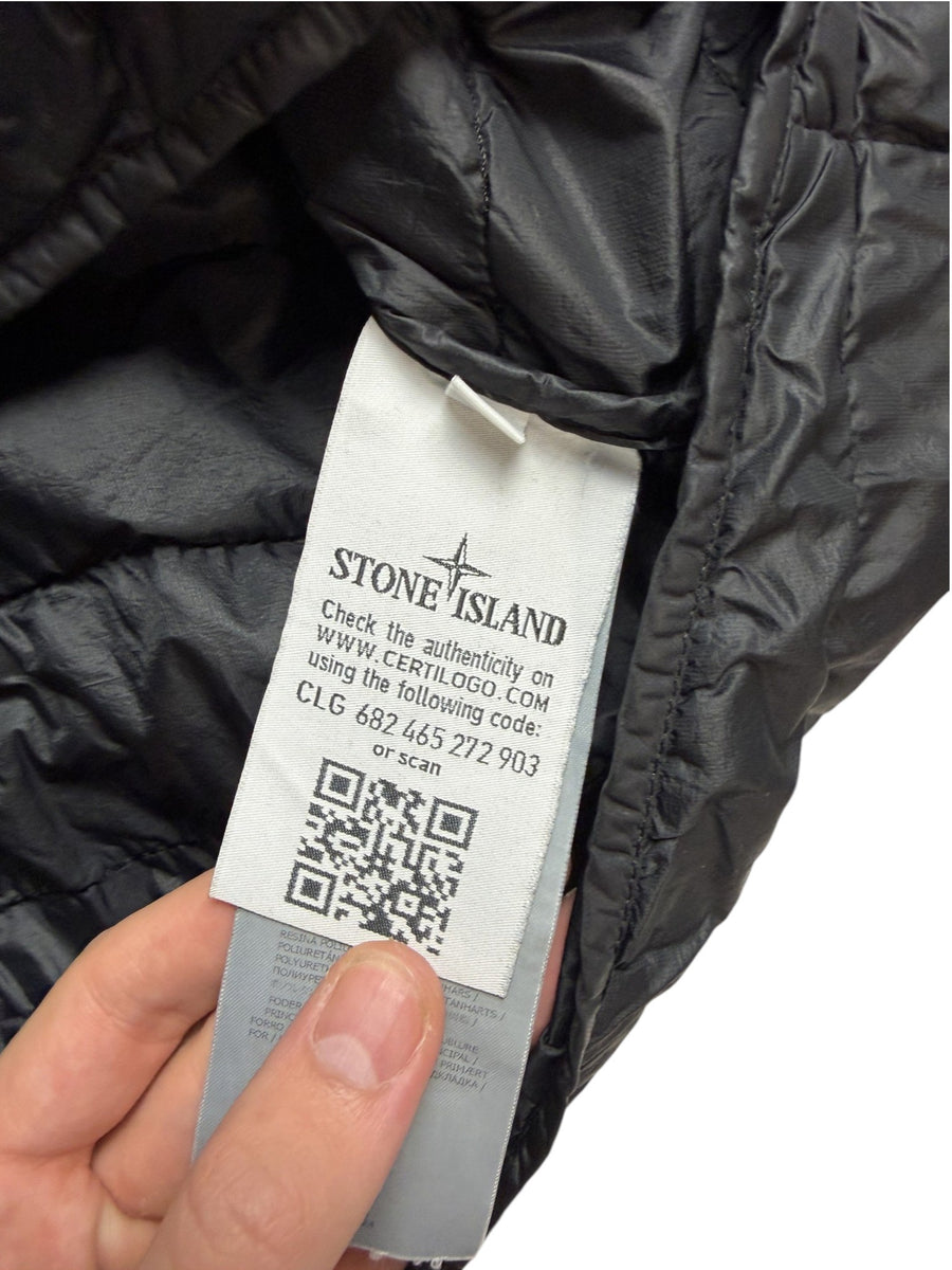 Doudoune Stone Island surchemise matelassée noire