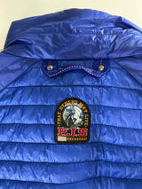 Gilet sans manches Secondstore Parajumpers bleu électrique matelassé avec écusson emblématique PJS au dos
