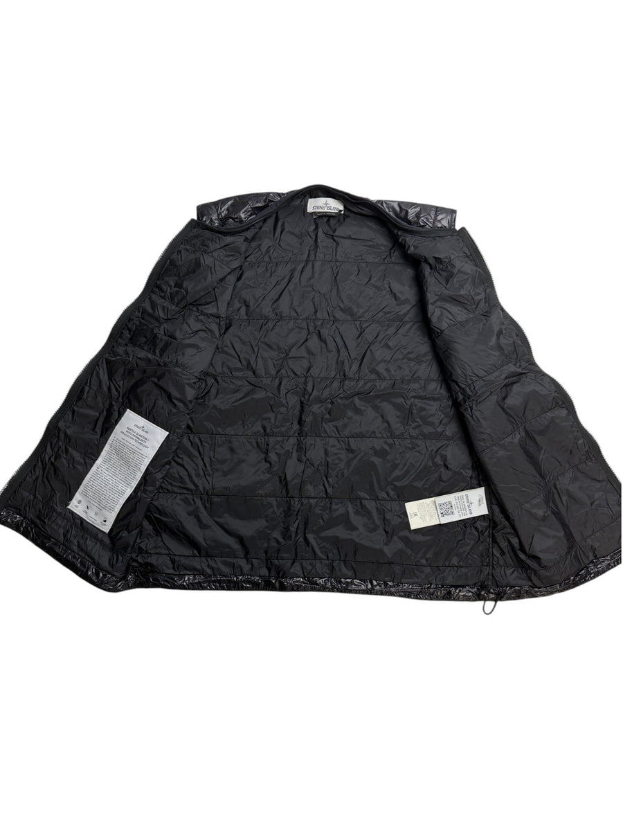 Gilet Stone Island sans manches noir brillant