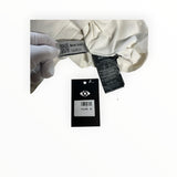 Secondstore Palm Angels off-white cotton t-shirt interior care label and authentic product QR code tag