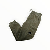Pantalon cargo Secondstore C.P. Company en coton vert olive avec poche latérale emblématique et taille élastique
