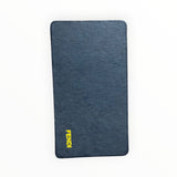 Porte-cartes Secondstore Fendi noir en cuir avec logo jaune contrastant