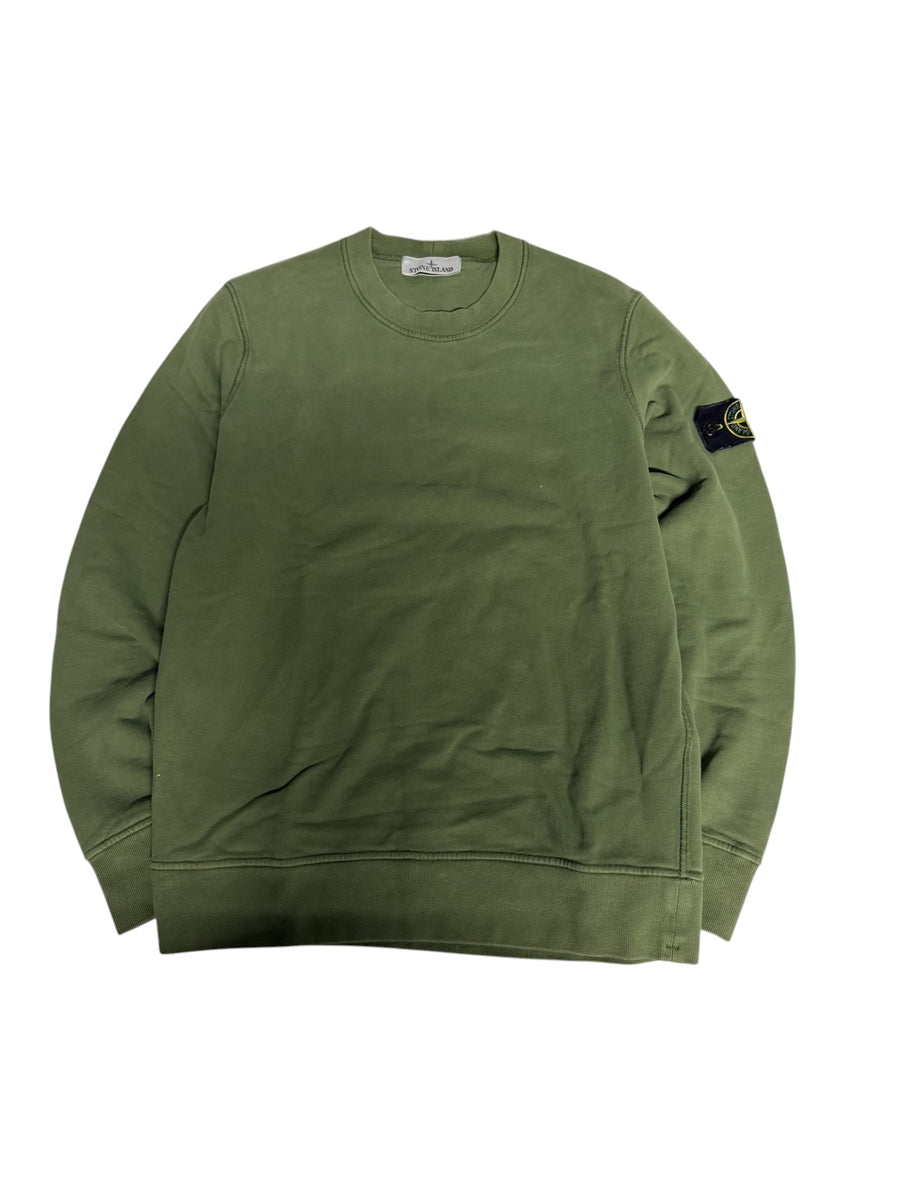 Pull Stone Island vert classique - face