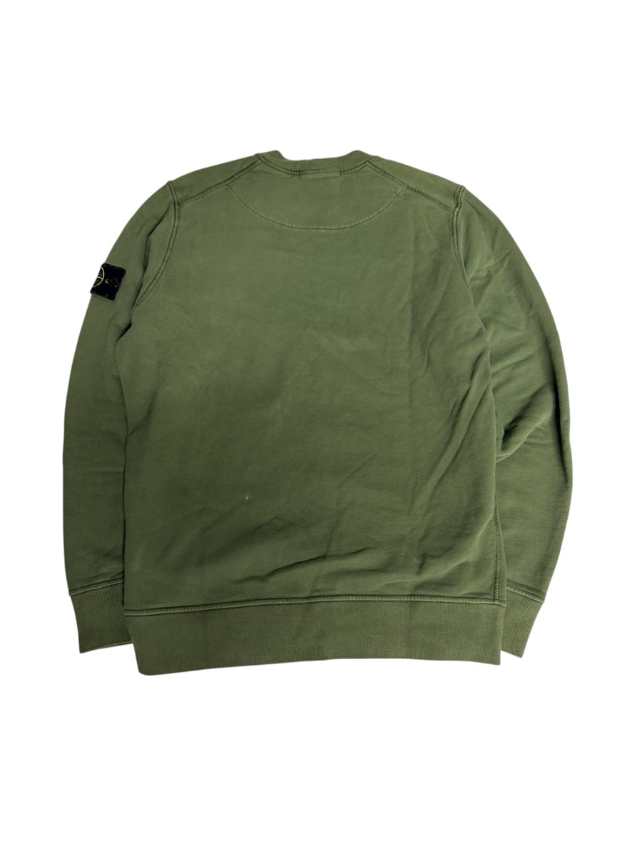 Pull Stone Island vert classique - dos