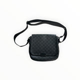 Sac bandoulière Secondstore Louis Vuitton en toile Damier Graphite noir et gris avec bandoulière ajustable