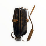Sac bandoulière Secondstore Louis Vuitton en toile Monogram marron avec finitions en cuir naturel et bandoulière