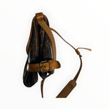 Sac bandoulière Secondstore Louis Vuitton en toile Monogram marron avec finitions en cuir et boucle de fermeture