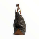 Sac cabas Secondstore Louis Vuitton en toile enduite monogrammée marron avec anses et base en cuir de vachette
