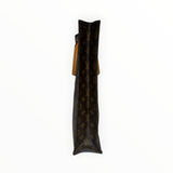 Vue latérale du sac cabas Secondstore Louis Vuitton en toile Monogram marron avec anses en cuir de vachette naturel
