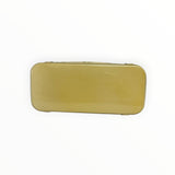 Vue de dessous du sac cabas Secondstore Louis Vuitton en cuir verni jaune pâle avec finitions dorées