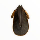 Sac à main Secondstore Louis Vuitton Ellipse en toile Monogram marron avec finitions en cuir naturel et fermeture zippée