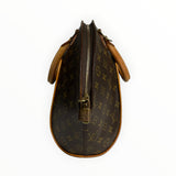 Sac à main Secondstore Louis Vuitton Ellipse en toile Monogram marron avec finitions en cuir et cadenas doré