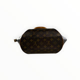 Sac à main Secondstore Louis Vuitton Ellipse en toile Monogram marron avec finitions en cuir et détails dorés