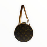 Sac à main Secondstore Louis Vuitton Papillon cylindrique en toile Monogram et cuir de vachette naturel