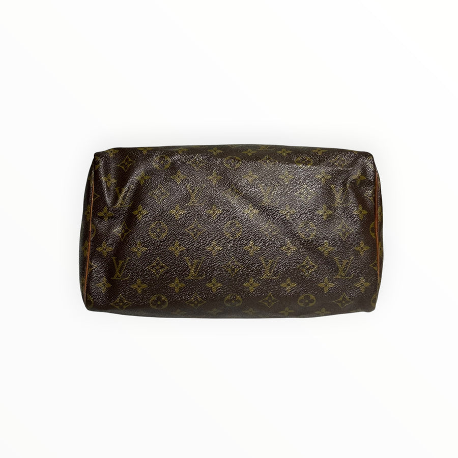 Sac à main Secondstore Louis Vuitton Speedy en toile enduite marron avec motif Monogram emblématique