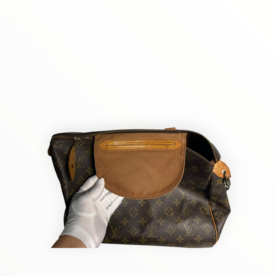 Sac à main Secondstore Louis Vuitton Speedy en toile Monogram marron avec détails en cuir et doublure intérieure