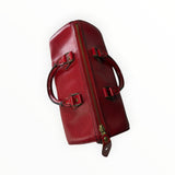 Sac à main Secondstore Louis Vuitton Speedy en cuir Épi rouge avec finitions en laiton doré et texture striée