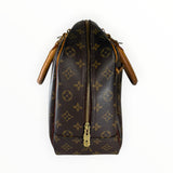 Sac à main Secondstore Louis Vuitton en toile Monogram marron avec finitions en cuir et fermeture zippée dorée