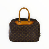 Sac de voyage Secondstore Louis Vuitton en toile Monogram marron avec poignées et finitions en cuir naturel
