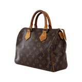 Sac à main Secondstore Louis Vuitton Speedy 25 en toile Monogram, vue de trois quarts