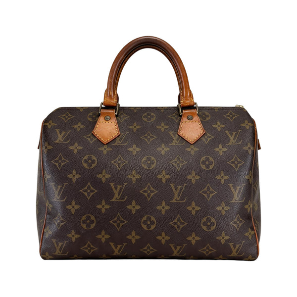 Sac à main Secondstore Louis Vuitton Speedy 30 en toile Monogram marron