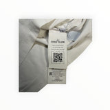Secondstore white Stone Island Archivio T-shirt interior authenticity label with QR code and brand details