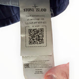 Étiquette d'authenticité intérieure d'un pantalon de jogging Secondstore Stone Island avec code QR et logo