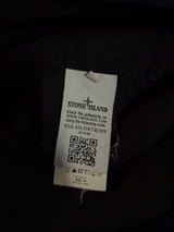 Étiquette d'authenticité intérieure avec code Certilogo sur une veste Secondstore Stone Island bleu marine