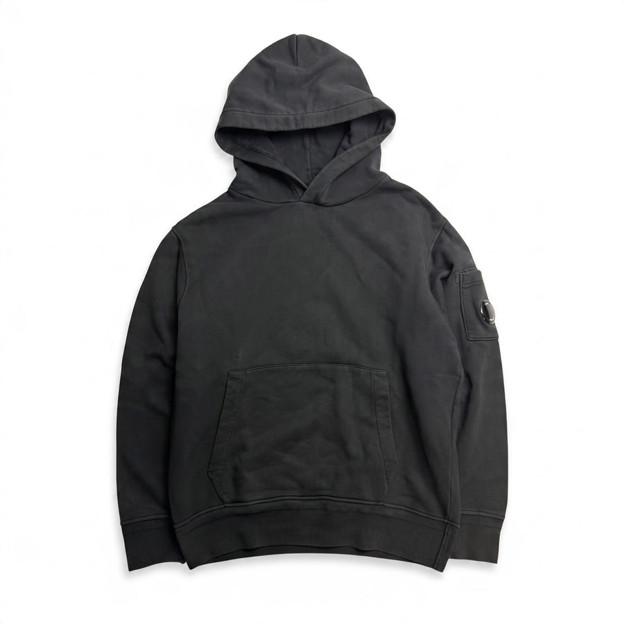 Sweat à capuche C.P. Company noir à lentille