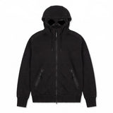 Sweat à capuche zippé C.P. Company Goggle noir