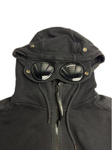 Sweat à capuche zippé C.P. Company Goggle noir