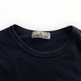 Sweat-shirt bleu marine Secondstore Stone Island avec col rond et étiquette de marque intérieure