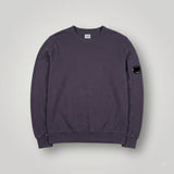 Sweat-shirt Secondstore C.P. Company gris anthracite en coton avec poche utilitaire et lentille sur la manche