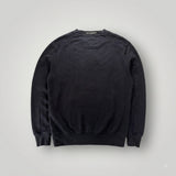Vue arrière du sweat-shirt Secondstore C.P. Company noir en coton avec logo discret au col