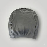 Vue arrière du sweat-shirt gris en coton Secondstore C.P. Company avec col rond et finitions côtelées