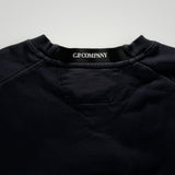 Sweat-shirt Secondstore C.P. COMPANY noir en coton avec col rond et étiquette de marque intérieure