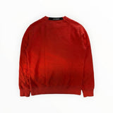 Sweat-shirt rouge Secondstore C.P. Company en coton avec col rond et finitions en bords-côtes, vue arrière.