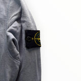 Sweat-shirt Secondstore Stone Island bleu ciel en coton avec badge boussole emblématique sur la manche