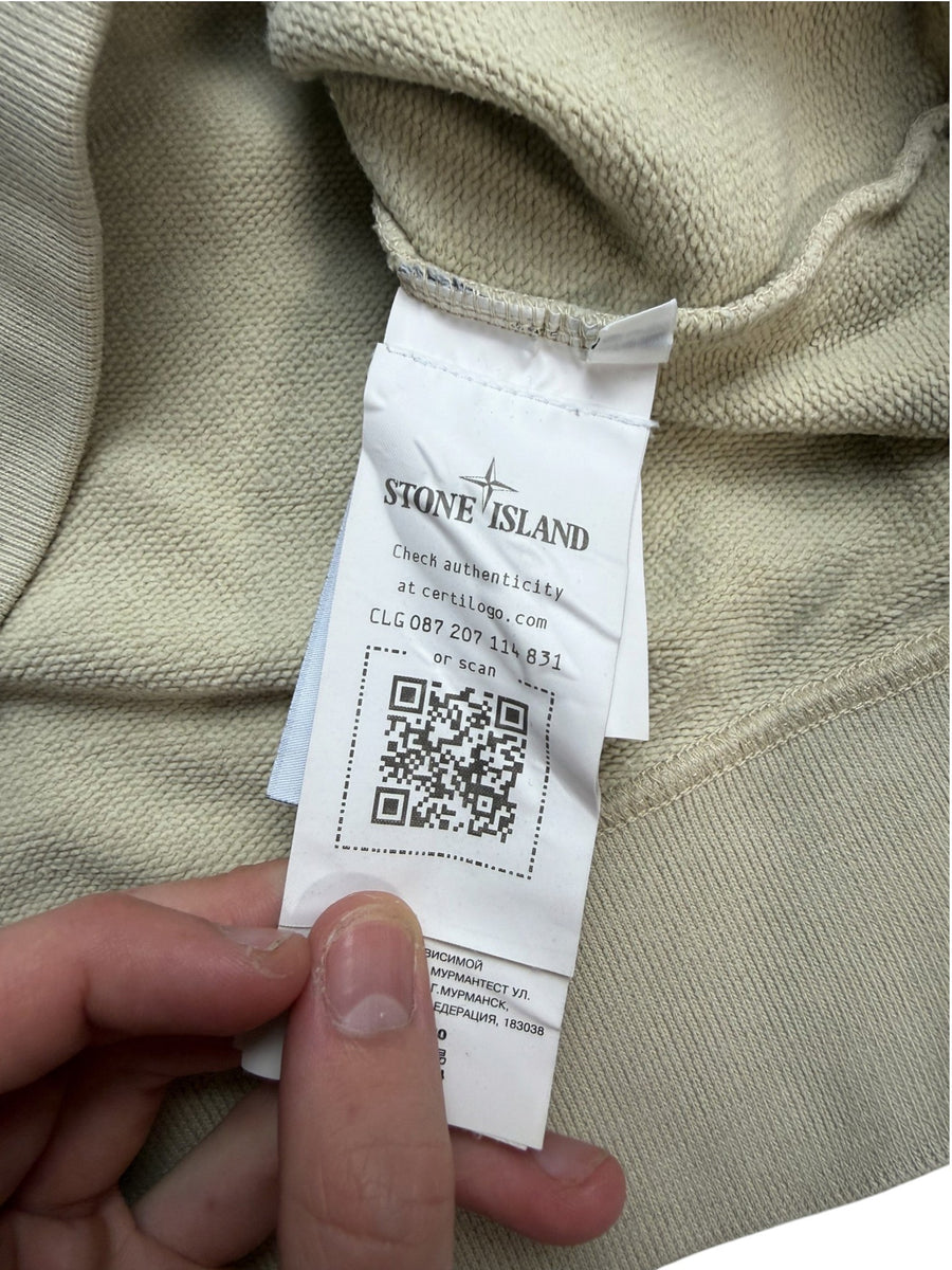 Sweat Stone Island beige classique