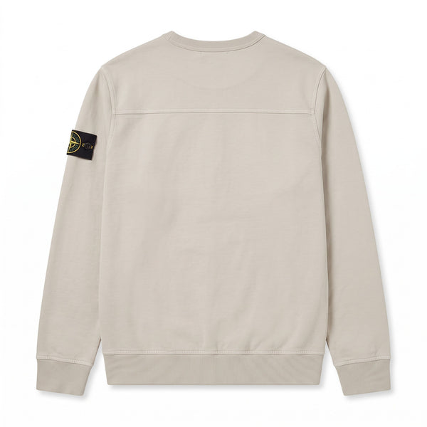 Sweat Stone Island blanc poches beiges