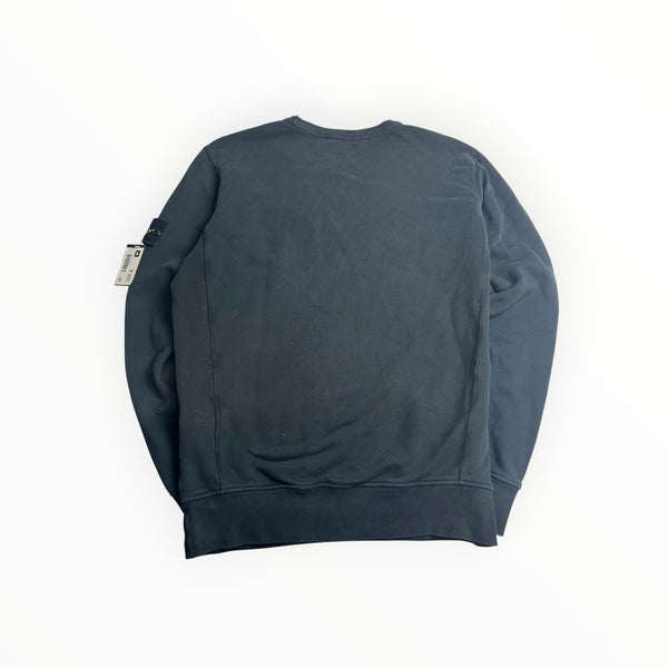 Sweat Stone Island bleu marine col rond