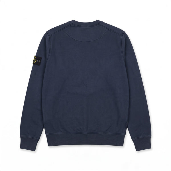 Sweat Stone Island bleu marine écusson junior