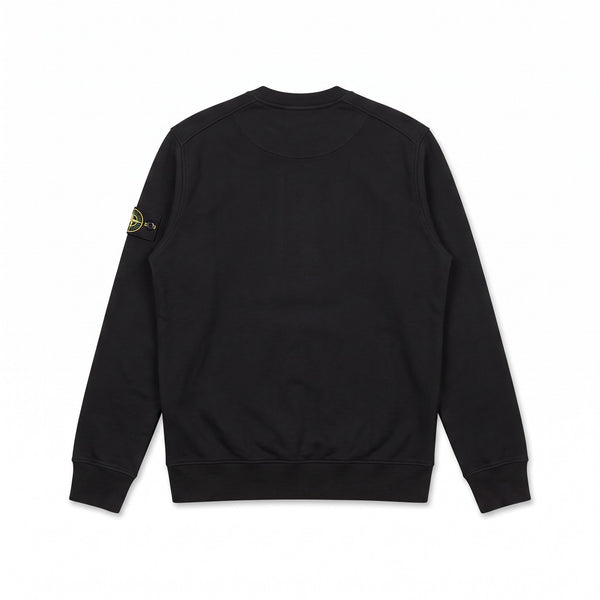 Sweat Stone Island noir col rond